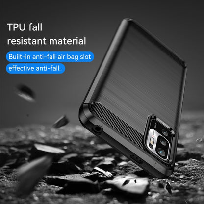 Brushed Texture Carbon Fiber TPU Case, For Xiaomi Redmi Note 10 5G, For Xiaomi Mi 11 Lite