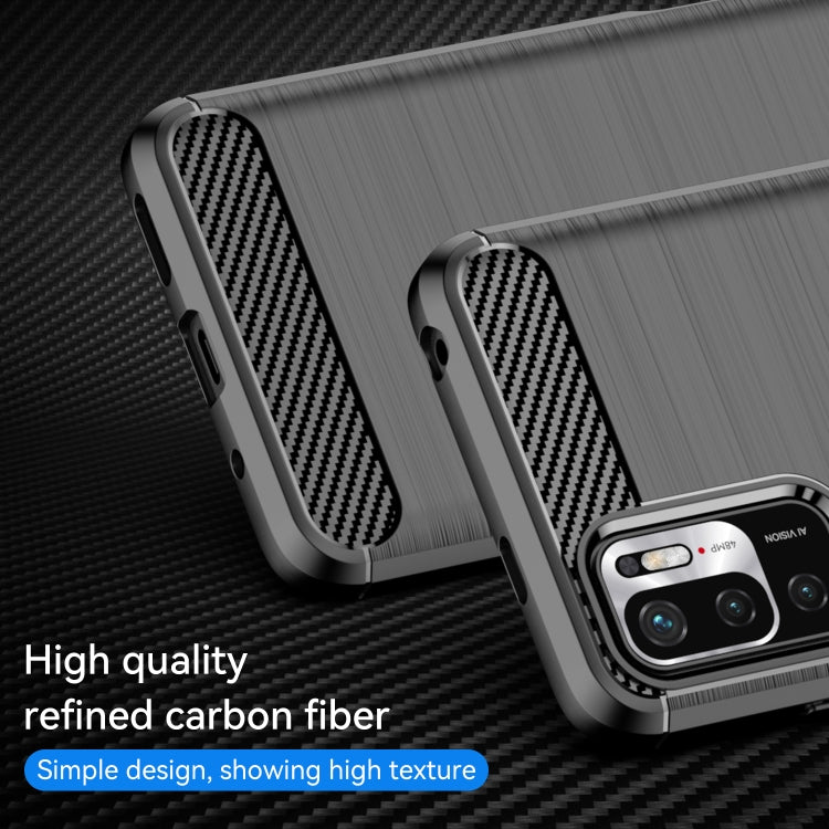 Brushed Texture Carbon Fiber TPU Case, For Xiaomi Redmi Note 10 5G, For Xiaomi Mi 11 Lite