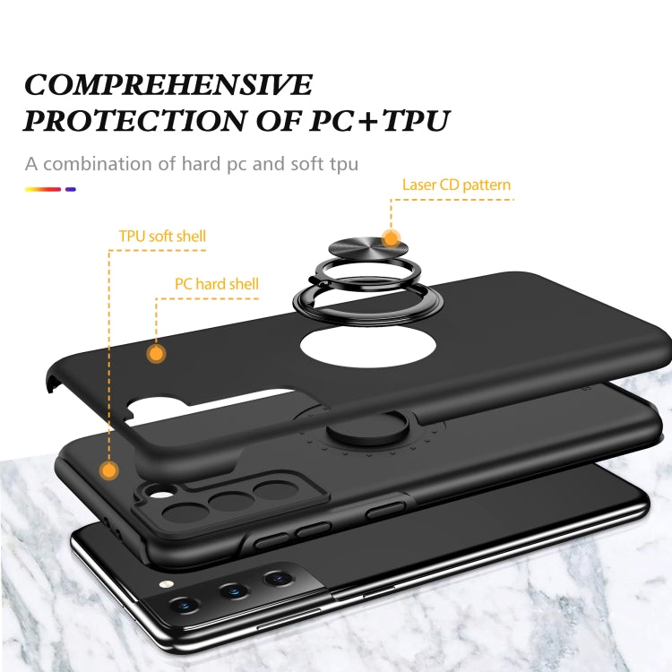 PC + TPU Shockproof Magnetic Protective Case with Invisible Ring Holder, For Samsung Galaxy S21+ 5G, For Samsung Galaxy S21 Ultra 5G, For Samsung Galaxy A52, For Samsung Galaxy A72