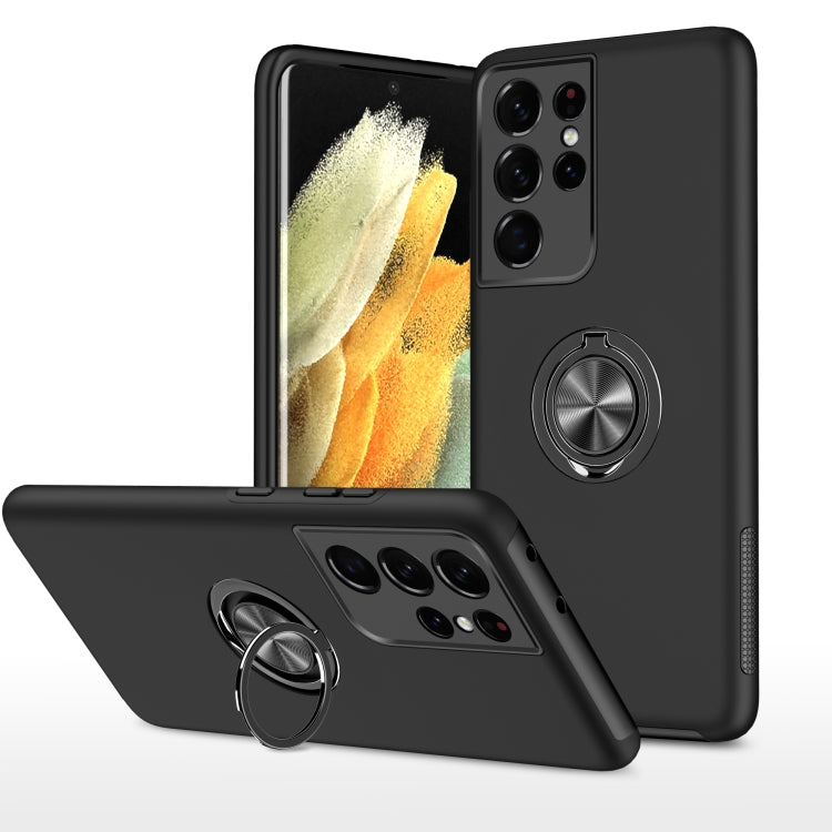 PC + TPU Shockproof Magnetic Protective Case with Invisible Ring Holder, For Samsung Galaxy S21+ 5G, For Samsung Galaxy S21 Ultra 5G, For Samsung Galaxy A52, For Samsung Galaxy A72