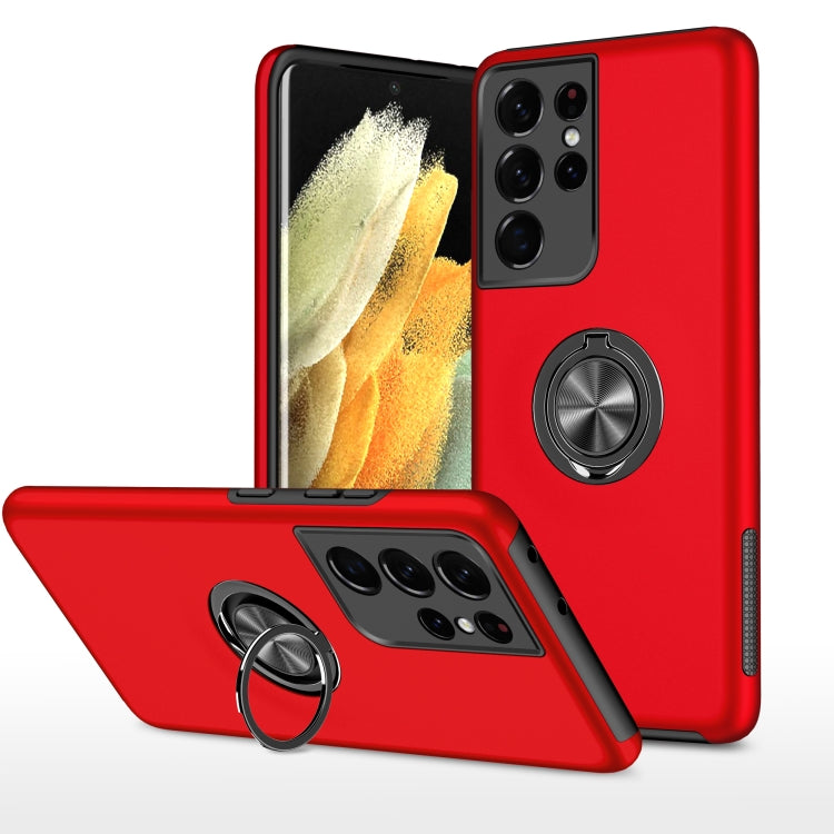 PC + TPU Shockproof Magnetic Protective Case with Invisible Ring Holder, For Samsung Galaxy S21+ 5G, For Samsung Galaxy S21 Ultra 5G, For Samsung Galaxy A52, For Samsung Galaxy A72