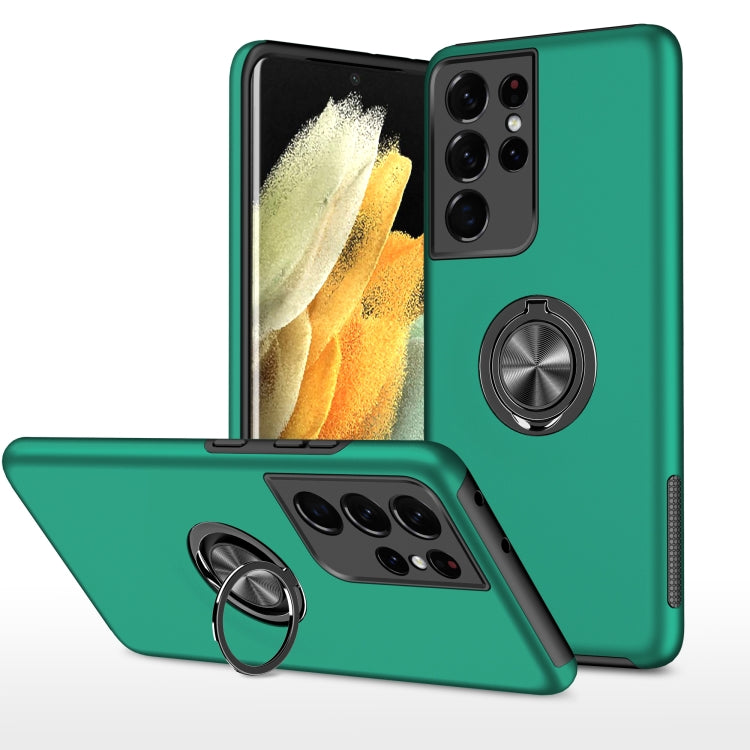 PC + TPU Shockproof Magnetic Protective Case with Invisible Ring Holder, For Samsung Galaxy S21+ 5G, For Samsung Galaxy S21 Ultra 5G, For Samsung Galaxy A52, For Samsung Galaxy A72