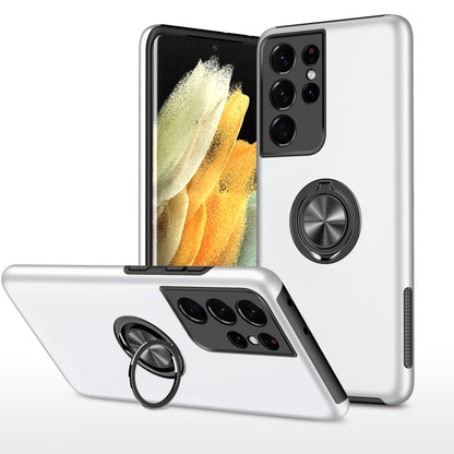 PC + TPU Shockproof Magnetic Protective Case with Invisible Ring Holder, For Samsung Galaxy S21+ 5G, For Samsung Galaxy S21 Ultra 5G, For Samsung Galaxy A52, For Samsung Galaxy A72