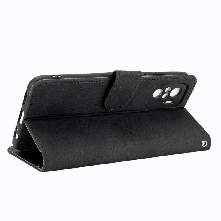Solid Color Skin Feel Magnetic Buckle Horizontal Flip Calf Texture PU Leather Case with Holder & Card Slots & Wallet, For Xiaomi Redmi Note 10S
