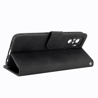 Solid Color Skin Feel Magnetic Buckle Horizontal Flip Calf Texture PU Leather Case with Holder & Card Slots & Wallet, For Xiaomi Redmi Note 10S