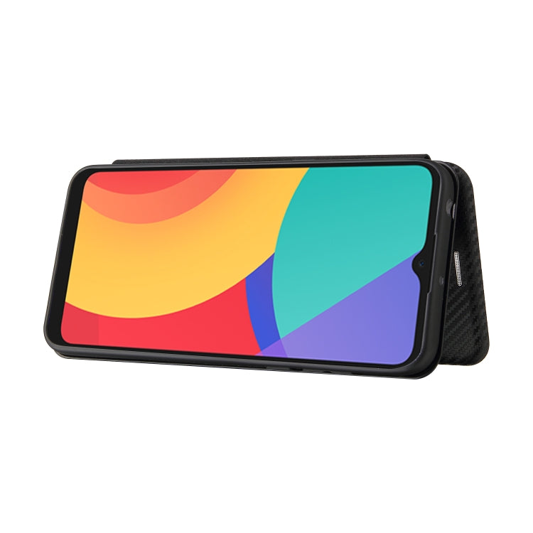 Carbon Fiber Texture Magnetic Horizontal Flip TPU + PC + PU Leather Case with Card Slot, For alcatel 1S (2021), For Huawei P50 Pro