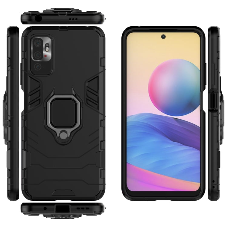 Shockproof PC + TPU Protective Case with Magnetic Ring Holder, For Xiaomi Redmi Note 10 5G, For Samsung Galaxy F62 / M62