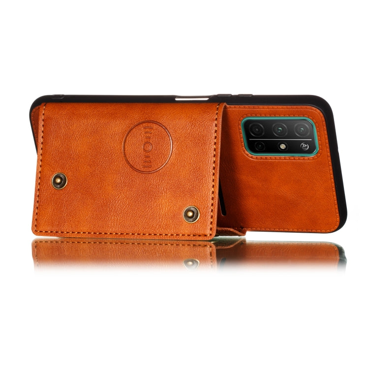 Double Buckle PU + TPU Shockproof Magnetic Protective Case with Card Slots & Holder, For OPPO A93 5G, For OPPO Realme V11 5G, For vivo Y20, For Huawei Nova 8 Pro 5G, For Samsung Galaxy F62, For Samsung Galaxy A32 5G