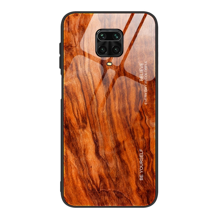 Wood Grain Tempered Glass + TPU Shockproof Case, For Xiaomi Redmi 9A, For Xiaomi Redmi Note 9S, For Xiaomi Redmi Note 10 Pro / Pro Max