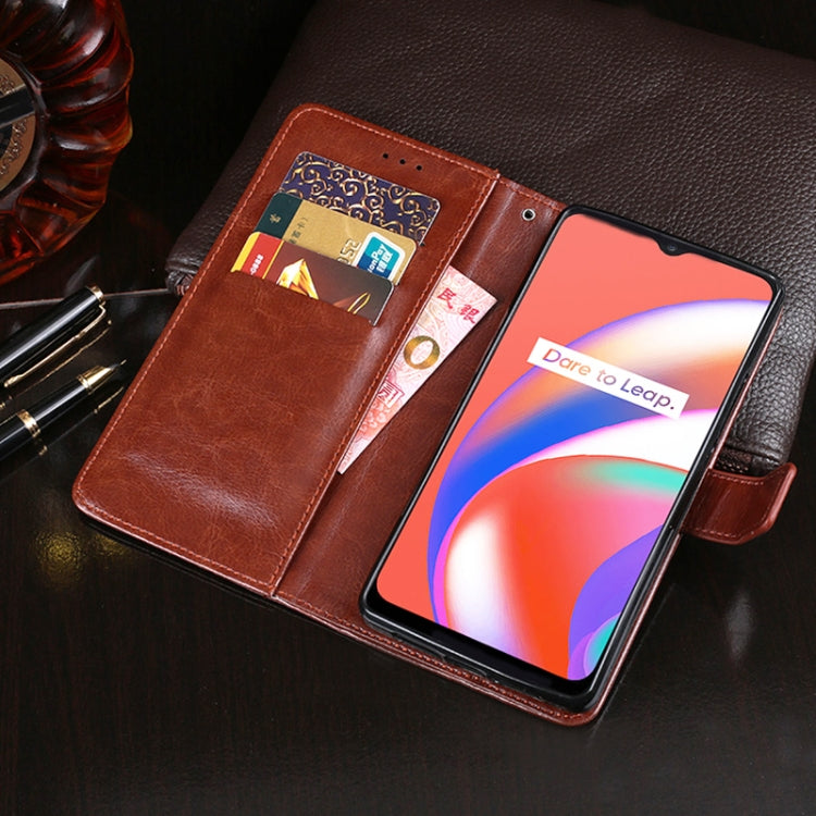 idewei Crazy Horse Texture Horizontal Flip Leather Case with Holder & Card Slots & Wallet, For OPPO Realme C25, For OPPO Realme GT Neo, For TCL 20 SE