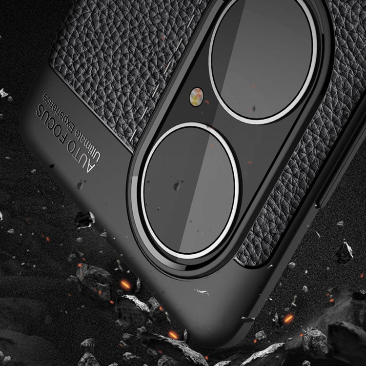 Litchi Texture TPU Shockproof Case, For Huawei P50, For Huawei P50 Pro, For OPPO F19 Pro+ 5G