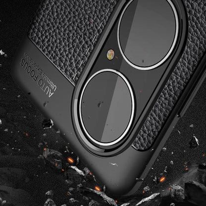 Litchi Texture TPU Shockproof Case, For Huawei P50, For Huawei P50 Pro, For OPPO F19 Pro+ 5G
