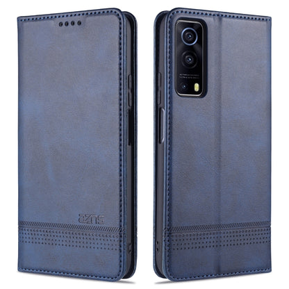 AZNS Magnetic Calf Texture Horizontal Flip Leather Case with Card Slots & Holder & Wallet, For vivo Y72 5G, For vivo iQOO Z3