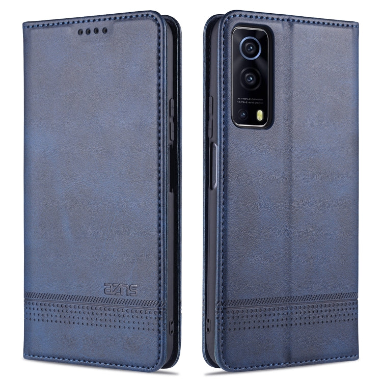 AZNS Magnetic Calf Texture Horizontal Flip Leather Case with Card Slots & Holder & Wallet, For vivo Y72 5G, For vivo iQOO Z3