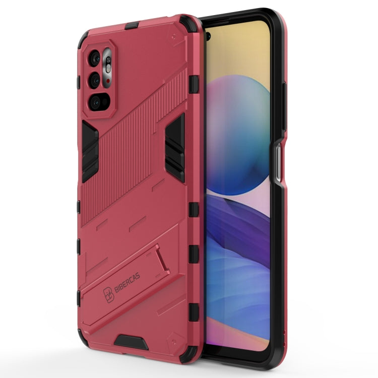 Punk Armor 2 in 1 PC + TPU Shockproof Case with Invisible Holder, For Xiaomi Redmi Note 10 5G, For Xiaomi Redmi Note 10 Pro, For Xiaomi Mi 11 Ultra