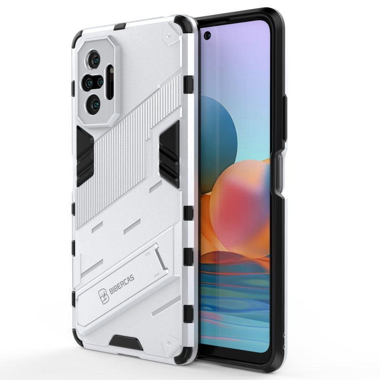 Punk Armor 2 in 1 PC + TPU Shockproof Case with Invisible Holder, For Xiaomi Redmi Note 10 5G, For Xiaomi Redmi Note 10 Pro, For Xiaomi Mi 11 Ultra