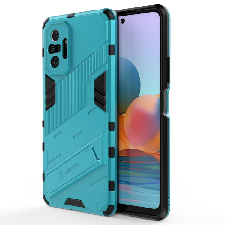Punk Armor 2 in 1 PC + TPU Shockproof Case with Invisible Holder, For Xiaomi Redmi Note 10 5G, For Xiaomi Redmi Note 10 Pro, For Xiaomi Mi 11 Ultra