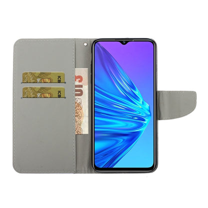 Painted Pattern Horizontal Flip Leathe Case, For OPPO Realme 5