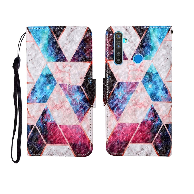 Painted Pattern Horizontal Flip Leathe Case, For OPPO Realme 5