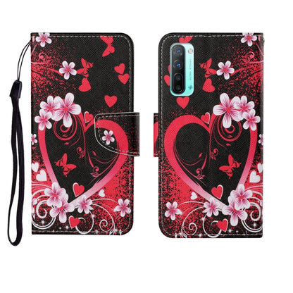 Painted Pattern Horizontal Flip Leathe Case, For OPPO Reno3