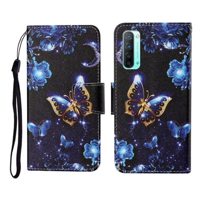 Painted Pattern Horizontal Flip Leathe Case, For OPPO Reno3