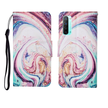 Painted Pattern Horizontal Flip Leathe Case, For OPPO Reno3