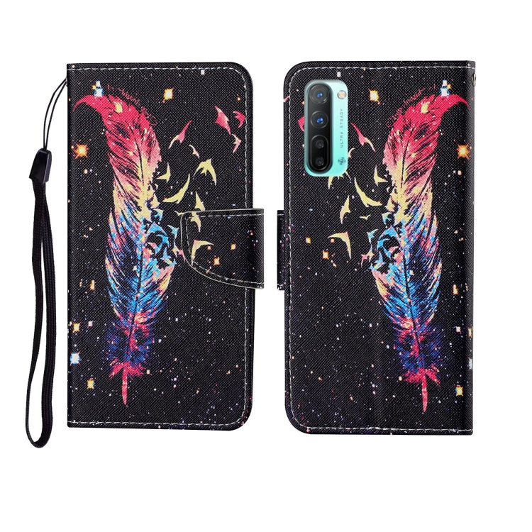 Painted Pattern Horizontal Flip Leathe Case, For OPPO Reno3
