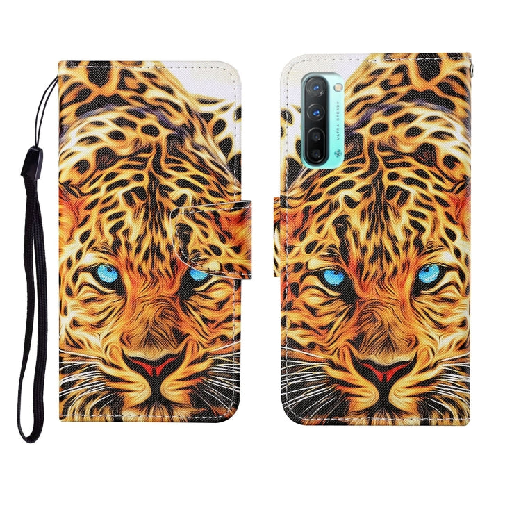 Painted Pattern Horizontal Flip Leathe Case, For OPPO Reno3