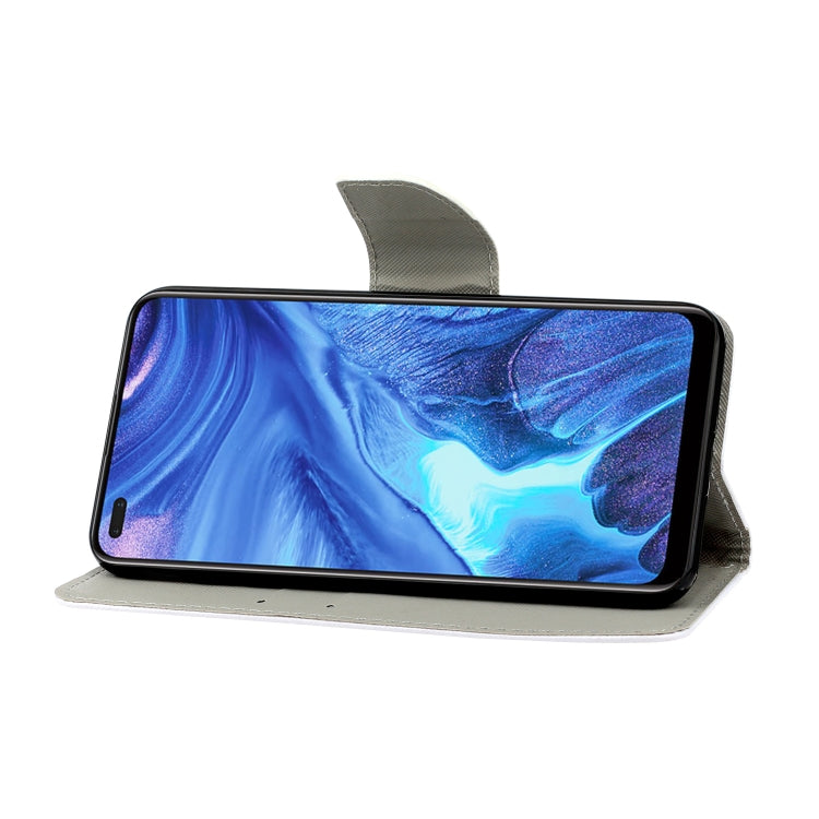 Painted Pattern Horizontal Flip Leathe Case, For OPPO Reno4 Lite