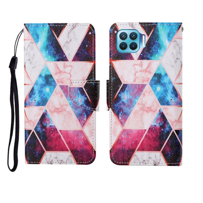 Painted Pattern Horizontal Flip Leathe Case, For OPPO Reno4 Lite