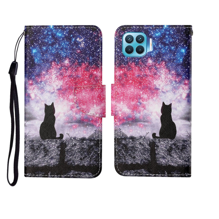 Painted Pattern Horizontal Flip Leathe Case, For OPPO Reno4 Lite