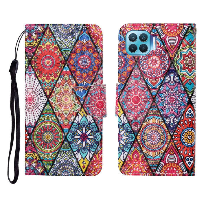 Painted Pattern Horizontal Flip Leathe Case, For OPPO Reno4 Lite