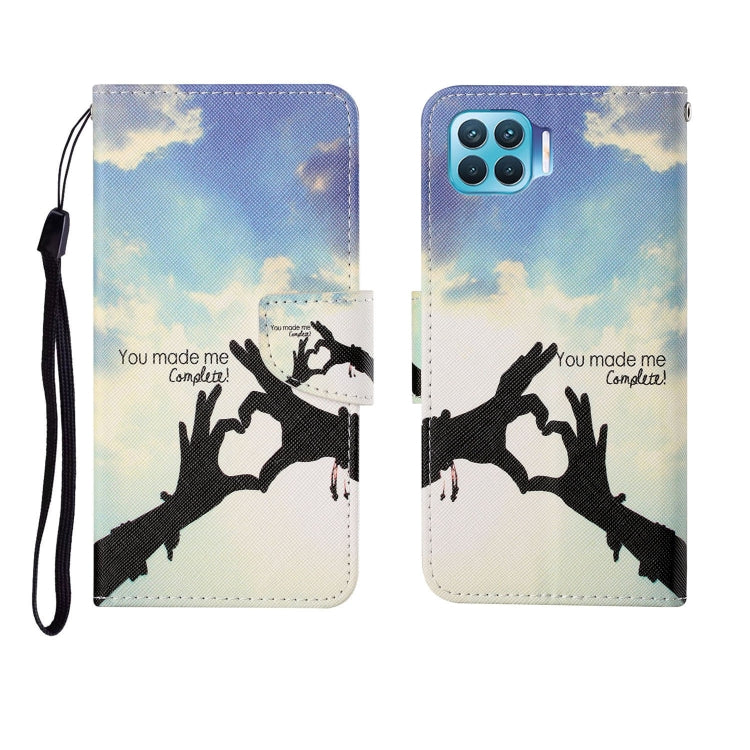 Painted Pattern Horizontal Flip Leathe Case, For OPPO Reno4 Lite
