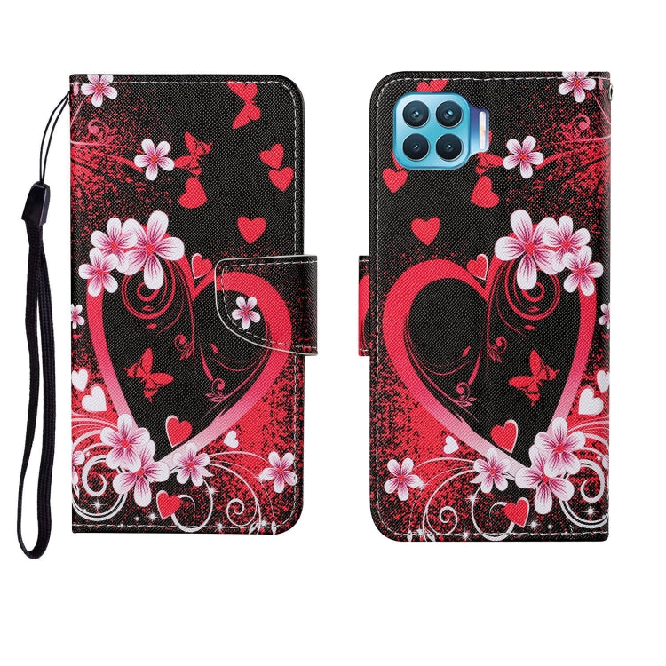 Painted Pattern Horizontal Flip Leathe Case, For OPPO F17 Pro