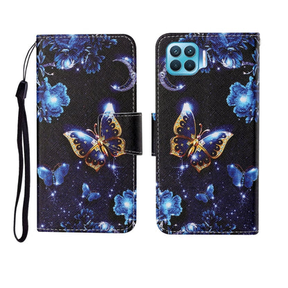 Painted Pattern Horizontal Flip Leathe Case, For OPPO F17 Pro