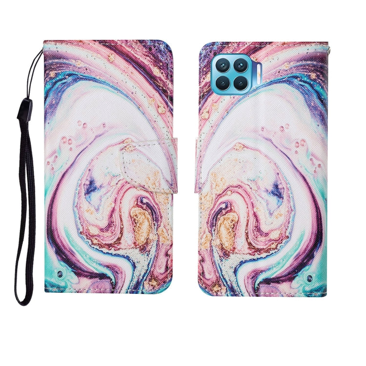Painted Pattern Horizontal Flip Leathe Case, For OPPO F17 Pro