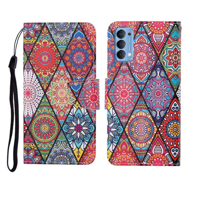 Painted Pattern Horizontal Flip Leathe Case, For OPPO Reno4 Pro