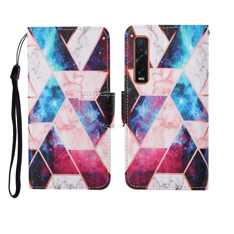 Painted Pattern Horizontal Flip Leathe Case, For OPPO Find X2 Pro