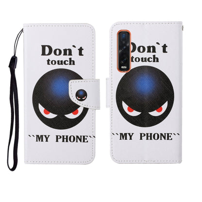 Painted Pattern Horizontal Flip Leathe Case, For OPPO Find X2 Pro