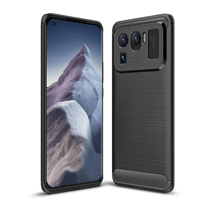 Brushed Texture Carbon Fiber TPU Case, For Xiaomi Mi 11 Ultra, For Xiaomi Redmi K40 Pro+