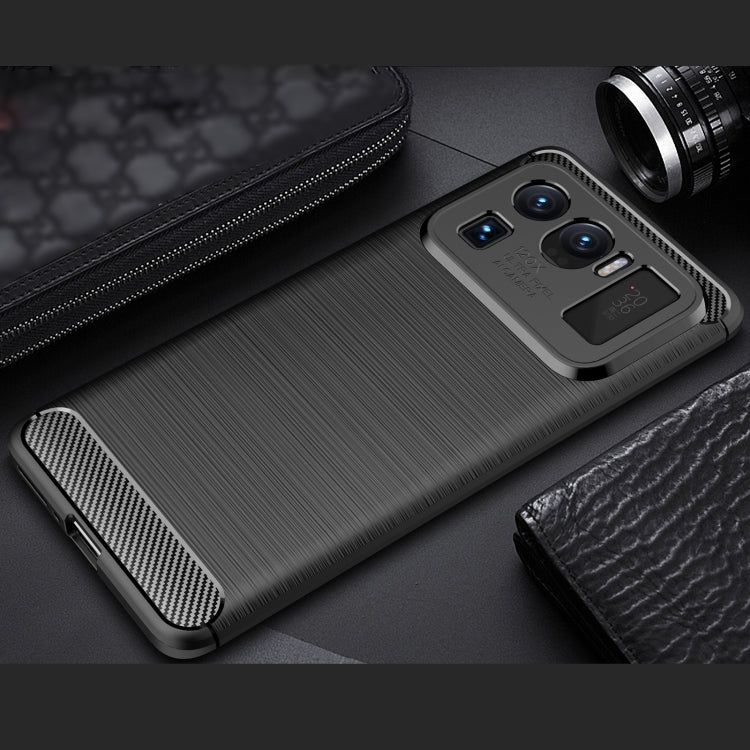 Brushed Texture Carbon Fiber TPU Case, For Xiaomi Mi 11 Ultra, For Xiaomi Redmi K40 Pro+