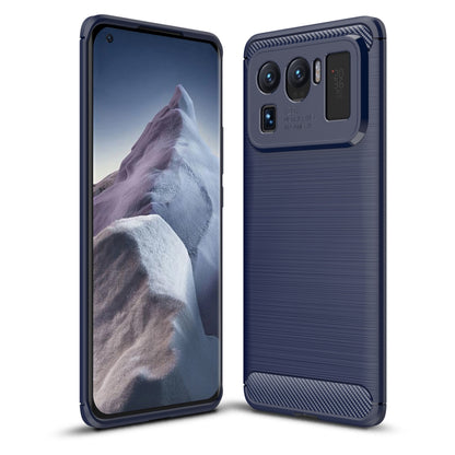 Brushed Texture Carbon Fiber TPU Case, For Xiaomi Mi 11 Ultra, For Xiaomi Redmi K40 Pro+
