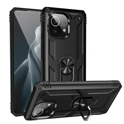 Shockproof TPU + PC Protective Case with 360 Degree Rotating Holder, For Xiaomi Mi 11, For Xiaomi Redmi Note 9