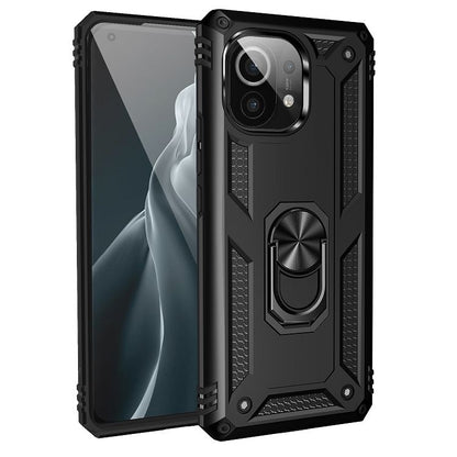 Shockproof TPU + PC Protective Case with 360 Degree Rotating Holder, For Xiaomi Mi 11, For Xiaomi Redmi Note 9