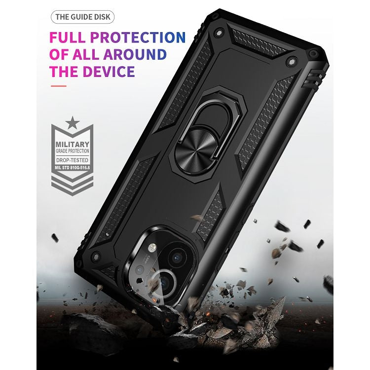 Shockproof TPU + PC Protective Case with 360 Degree Rotating Holder, For Xiaomi Mi 11, For Xiaomi Redmi Note 9