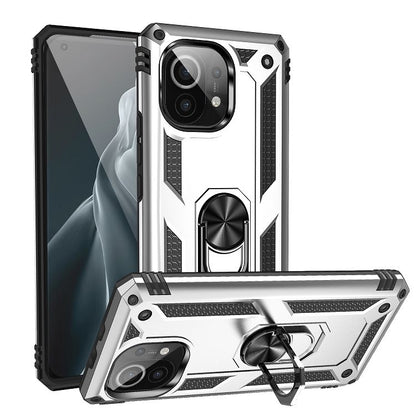 Shockproof TPU + PC Protective Case with 360 Degree Rotating Holder, For Xiaomi Mi 11, For Xiaomi Redmi Note 9