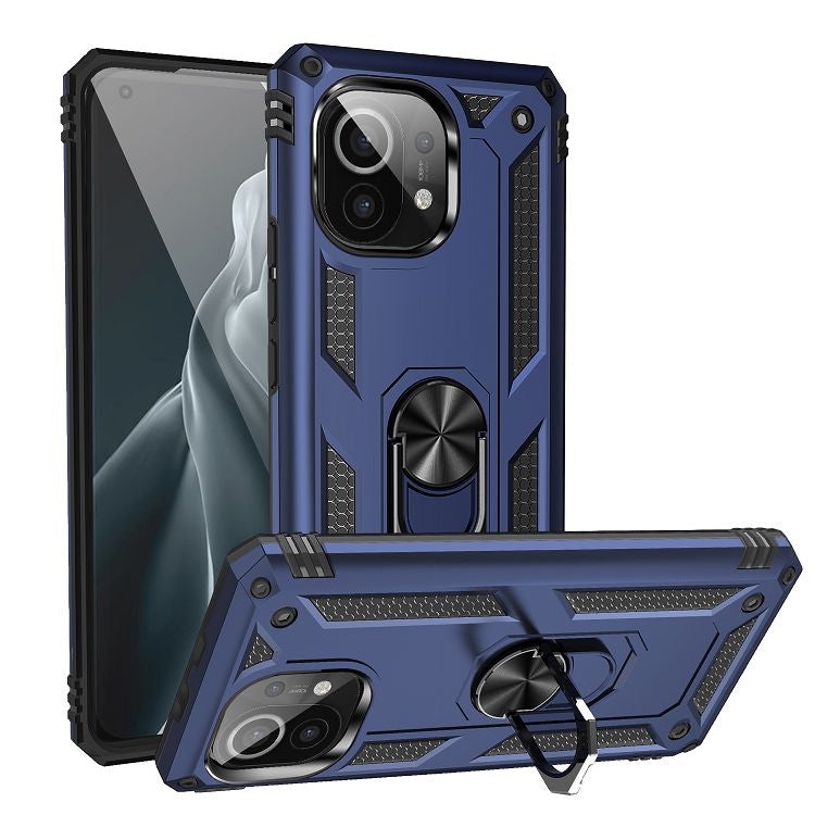 Shockproof TPU + PC Protective Case with 360 Degree Rotating Holder, For Xiaomi Mi 11, For Xiaomi Redmi Note 9