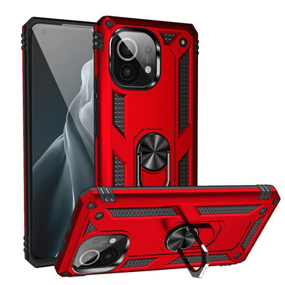 Shockproof TPU + PC Protective Case with 360 Degree Rotating Holder, For Xiaomi Mi 11, For Xiaomi Redmi Note 9