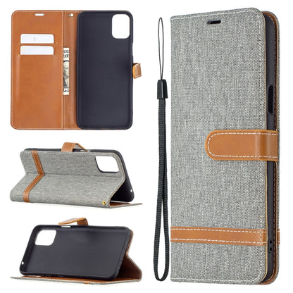 Color Matching Denim Texture Horizontal Flip Leather Case with Holder & Card Slots & Wallet & Lanyard, For LG K42, For Xiaomi Redmi Note 10 Pro