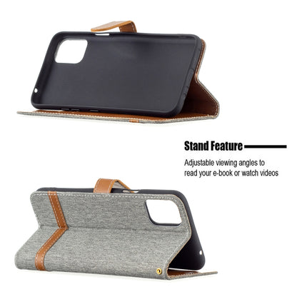 Color Matching Denim Texture Horizontal Flip Leather Case with Holder & Card Slots & Wallet & Lanyard, For LG K42, For Xiaomi Redmi Note 10 Pro